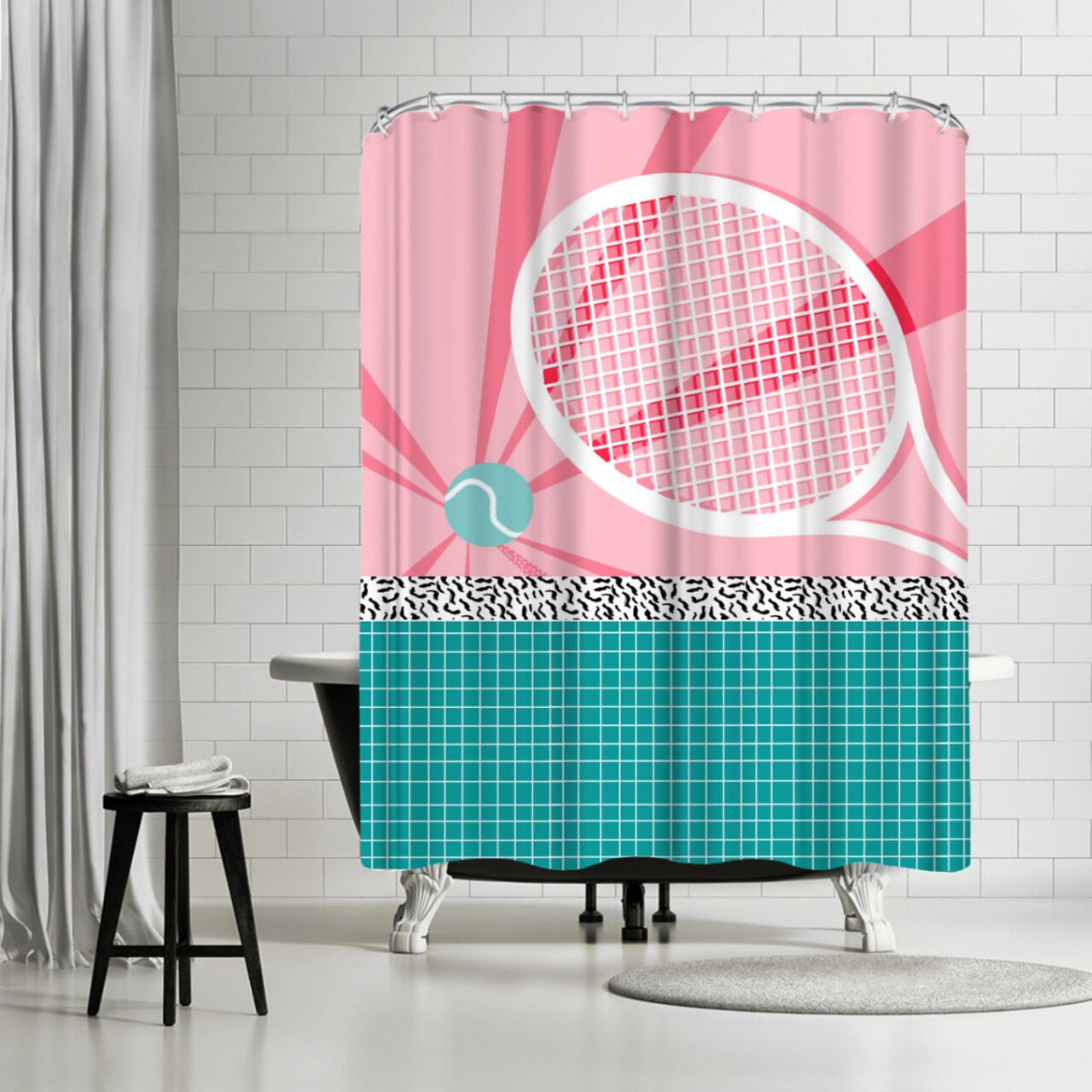 Boo Ya by Wacka Designs Shower Curtain 71&#x22; x 74&#x22;
